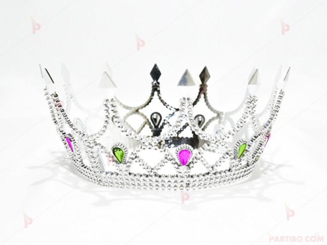 Парти корона за кралица сребриста | PARTIBG.COM
