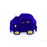Подаръчна кутия за бижу от кадифе-автомобил в синьо | PARTIBG.COM