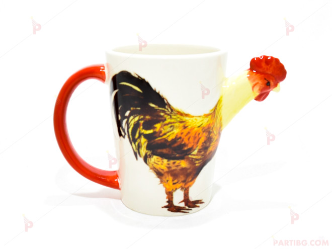 Чаша 3D ефект животни - кокошка | PARTIBG.COM