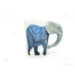 Чаша 3D ефект животни - слон | PARTIBG.COM