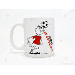 Чаша за кафе/чай  с надпис "Чашата на футболиста" | PARTIBG.COM