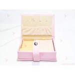 Кутия за бижута розова с декор едорог | PARTIBG.COM