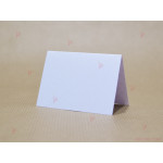 Табелка за маса с име в бяло с декор розово мече (картон 160гр) | PARTIBG.COM