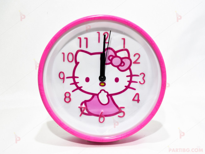 Детски часовник/будилник с декор Кити | PARTIBG.COM