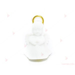 Подаръчна кутия за бижу ангелче в бяло | PARTIBG.COM