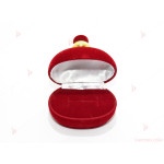 Подаръчна кутия за бижу от кадифе-парфюм в червено | PARTIBG.COM