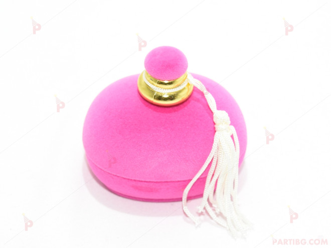 Подаръчна кутия за бижу от кадифе-парфюм в розово | PARTIBG.COM