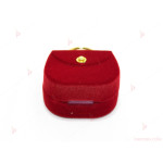 Подаръчна кутия за бижу от кадифе-малка чантичка в червено | PARTIBG.COM