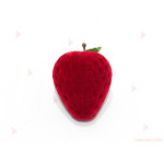 Подаръчна кутия за бижу от кадифе-ягодка в червено | PARTIBG.COM