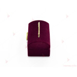 Подаръчна кутия за бижу от кадифе-кутийка сандък в бордо | PARTIBG.COM