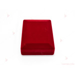 Подаръчна кутия за бижу от кадифе-голяма в червено за комплект | PARTIBG.COM