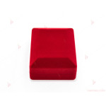 Подаръчна кутия за бижу от кадифе-малка в червено | PARTIBG.COM