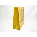 Подаръчна торбичка с надпис "Happy Birthday" в златно 2 | PARTIBG.COM