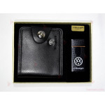 Подаръчен комплект - портфейл и USB запалка с емблемата на "Фолксваген" в кутия | PARTIBG.COM
