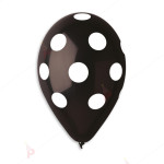 Балони 5бр. в черен цвят на точки | PARTIBG.COM