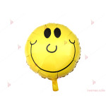 Фолиев балон кръгъл с усмивка | PARTIBG.COM