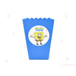 Кофичка за пуканки/чипс с декор Спондж Боб / Sponge bob в синьо | PARTIBG.COM