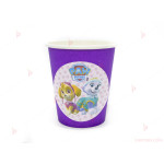 Чашки едноцветни в лилаво с декор Пес Патрул / Paw Patrol-Скай и Еверест | PARTIBG.COM