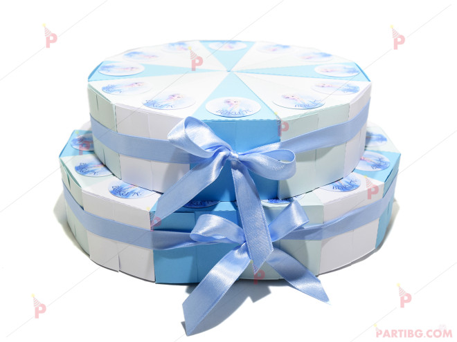 Картонена торта с декор Леденото кралство 2 Елза / Frozen 2 - 28 парчета | PARTIBG.COM
