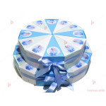 Картонена торта с декор Леденото кралство 2 Елза / Frozen 2 - 28 парчета | PARTIBG.COM