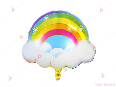 Фолиев балон дъга с облаци