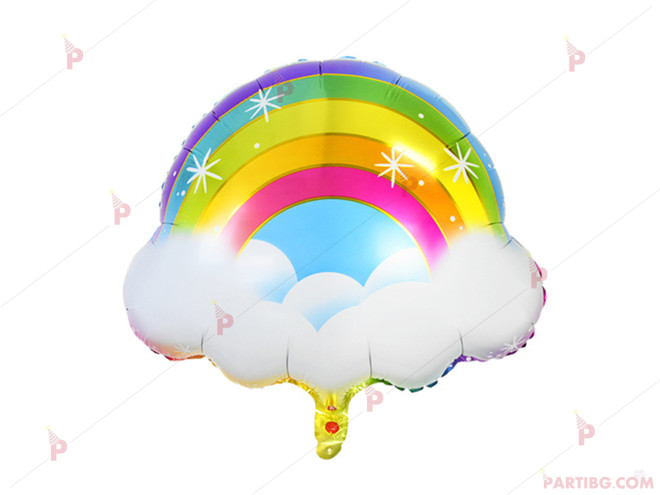 Фолиев балон дъга с облаци | PARTIBG.COM