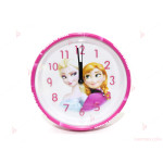 Детски часовник/будилник с декор Леденото кралство - Елза и Ана | PARTIBG.COM