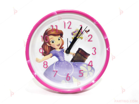 Детски часовник/будилник с декор Принцеса София