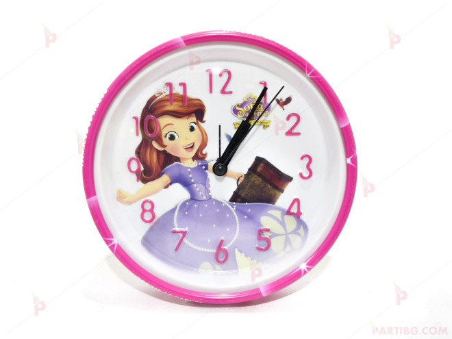 Детски часовник/будилник с декор Принцеса София | PARTIBG.COM