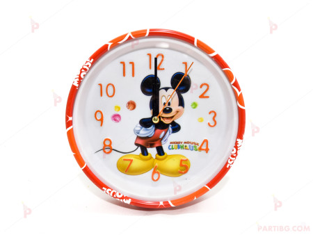 Детски часовник/будилник с декор Мики маус