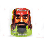 Комплект пират-вежди, мустаци и брадичка | PARTIBG.COM