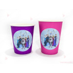 Чашки едноцветни в лилаво с декор Леденото кралство / Frozen | PARTIBG.COM