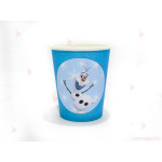 Чашки едноцветни в синьо с декор Олаф / Frozen | PARTIBG.COM