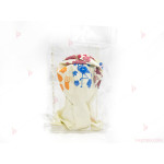 Балони 5бр. бели с цветен печат фламинго | PARTIBG.COM