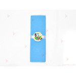 Салфетка едноцветна в синьо и тематичен декор Мики Маус / Mickey Mousee | PARTIBG.COM