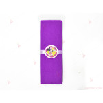 Салфетка едноцветна в лилаво и тематичен декор Мини Маус / Minnie Mousee | PARTIBG.COM