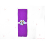 Салфетка едноцветна в лилаво и тематичен декор Сой Луна 2 | PARTIBG.COM