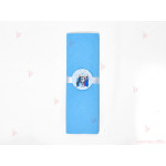 Салфетка едноцветна в синьо и тематичен декор Леденото кралство / Frozen | PARTIBG.COM