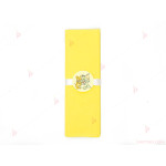 Салфетка едноцветна в жълто и тематичен декор Том и Джери / Tom and Jerry 2 | PARTIBG.COM