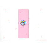 Салфетка едноцветна в розово и тематичен декор Сой Луна 2 | PARTIBG.COM
