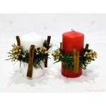 Коледна свещ с украса и канели | PARTIBG.COM