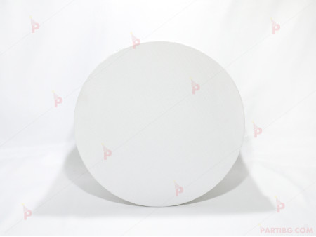 Кутия за подарък - кръг в бяло 3