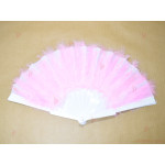 Ветрило бяло с розови пухчета | PARTIBG.COM