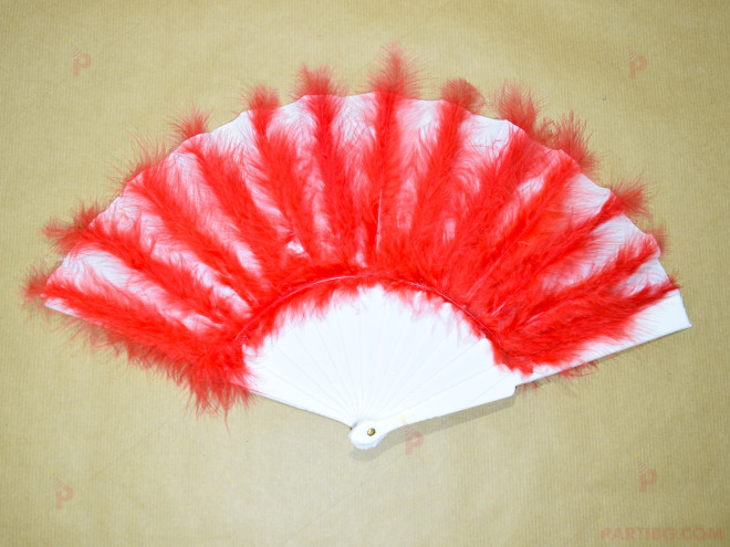 Ветрило бяло с червени пухчета | PARTIBG.COM