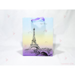 Подаръчна торбичка с декор Айфеловата кула | PARTIBG.COM