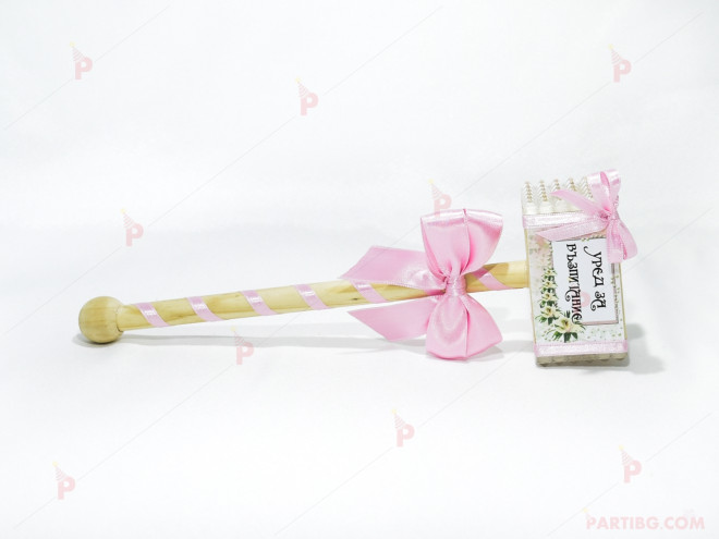 Подарък за моминско парти - дървен чук в розово | PARTIBG.COM
