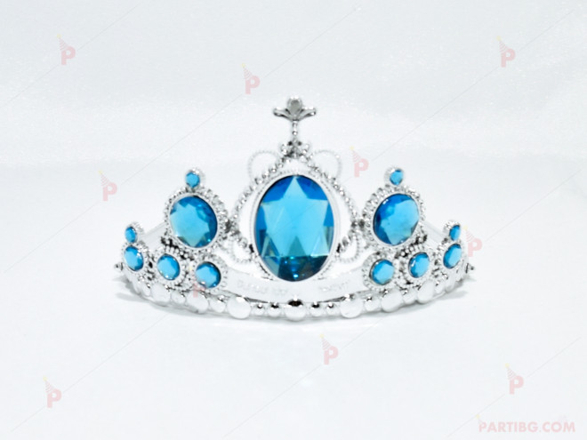 Корона принцеса със сини камъни | PARTIBG.COM