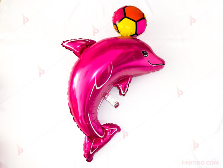 Фолиев балон делфин с топка
