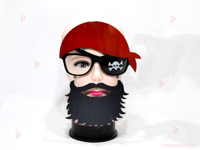 Дегизировка Пират с брада | PARTIBG.COM